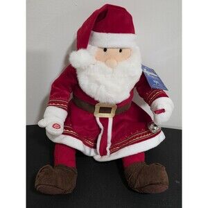 Polar Express Talking SANTA CLAUS Plush HALLMARK Magic Of Christmas Works/Tags